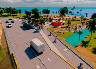 Mega road engineering work of the Costanera Highway in Nicaragua advances in its fourth stage