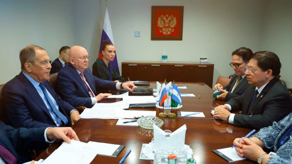 Russia and Nicaragua reaffirm their position against unilateral sanctions at the UN.