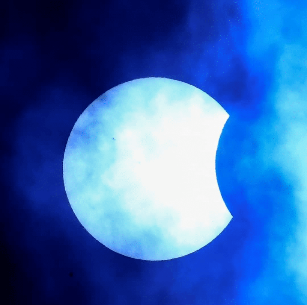 En Nicaragua se captó el Eclipse solar durante la medianoche. (Jairo Cajina)