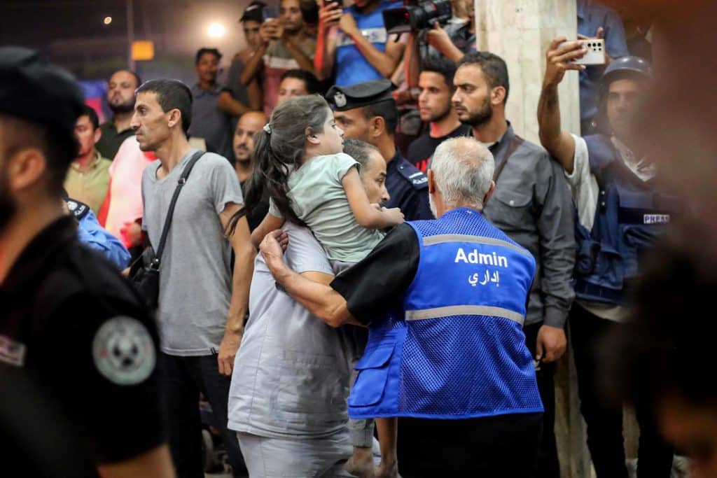 El hospital Al-Ahli atendía a niños, mujeres y civiles. (Gettyimages.ru)