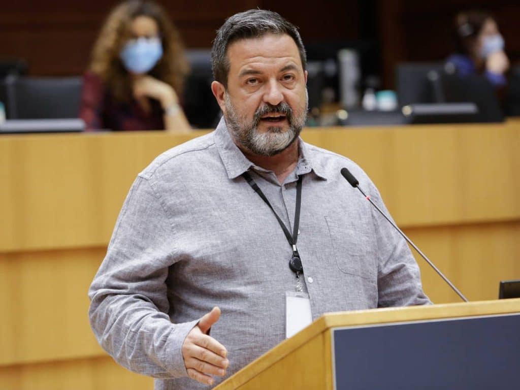 El eurodiputado, Manu Pineda, califica de "genocidio" las acciones de Israel en Gaza (Parlamento Europeo)