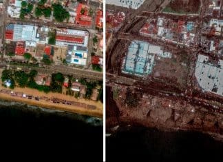 Imágenes satelitales de la destrucción del Huracán Otis tras su paso por Acapulco, México
