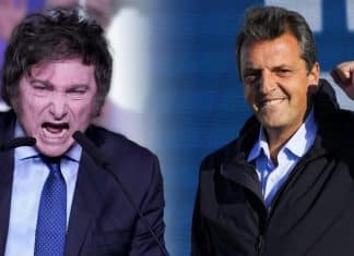 Sergio Massa y Javier Milei a segunda vuelta electoral en Argentina