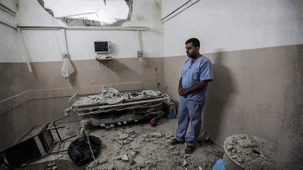 Hospitales de la Franja de Gaza bajo asedio en medio de ataques israelíes.