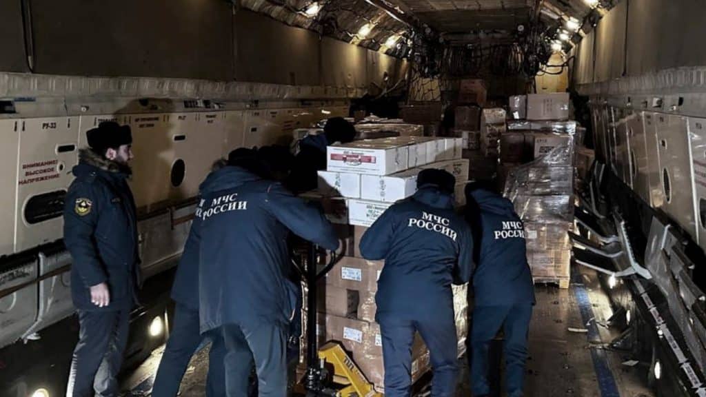Dos aviones de Rusia partieron cargados de 60 toneladas de ayuda humanitaria para las familias de Gaza