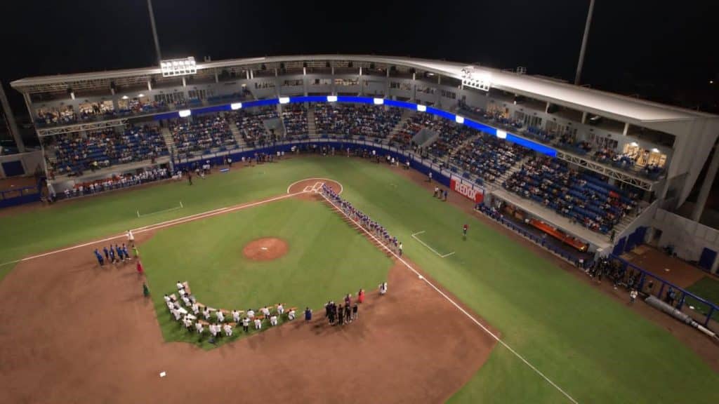 Transformación deportiva en Nicaragua, con inversión millonaria en instalaciones de clase mundial, que incluyen estadios de béisbol. Foto: JP+