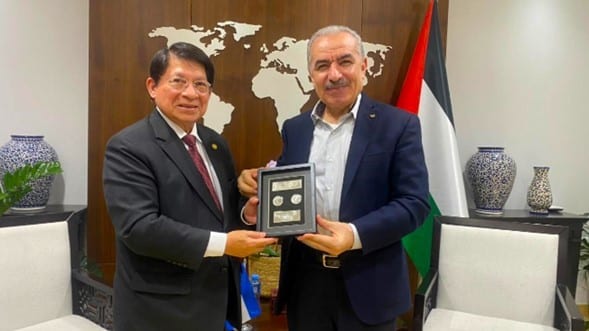 Nicaragua expresses solidarity with the cause of Palestine, during a meeting in the Middle Eastern nation.