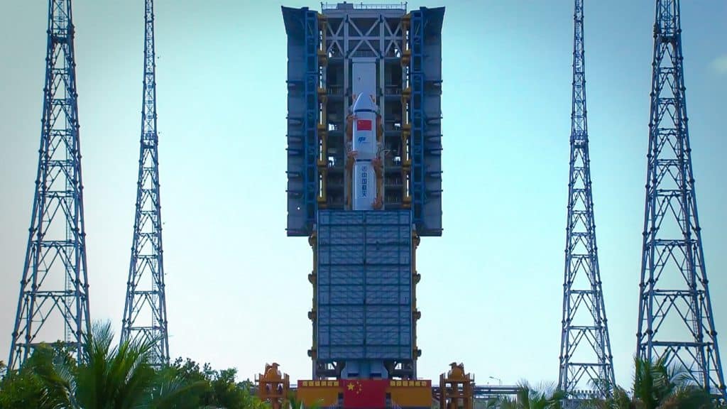 El lanzamiento de la nave iba a bordo del cohete larga Mancha- 7 Y8