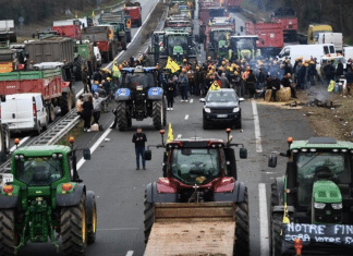 Protestas de agricultores en Francia se expandirán pronto abarcando casi todo el país