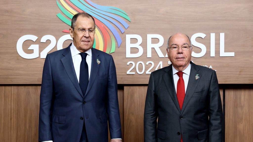 El G20 debería promover la resolución de conflictos mediante la diplomacia, apuntó el canciller ruso, Serguéi Lavrov. 