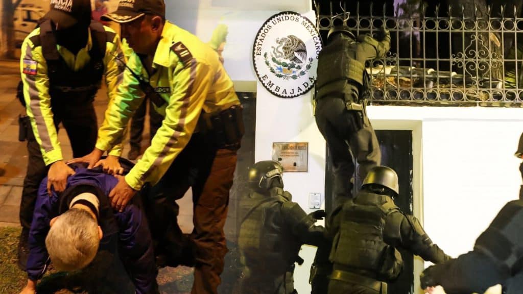 Asalto policial en la Embajada de México en Quito, constituye una violación al derecho internacional
