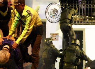 México rompe relaciones diplomáticas con Ecuador, tras el asalto policial en su embajada