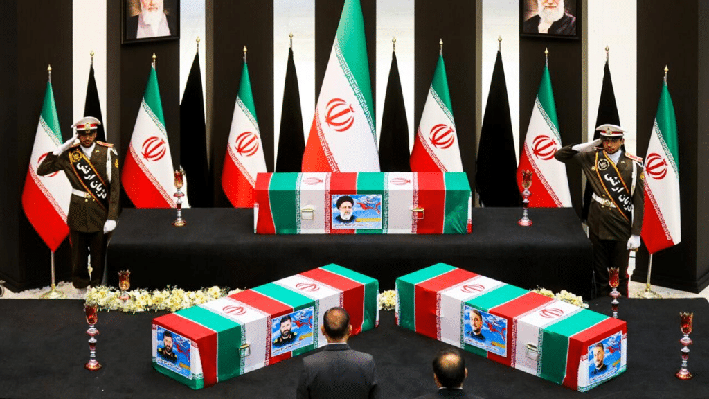 Irán rinde homenaje al Presidente Ebrahim Raisi y demás acompañantes que murieron en el accidente aéreo.