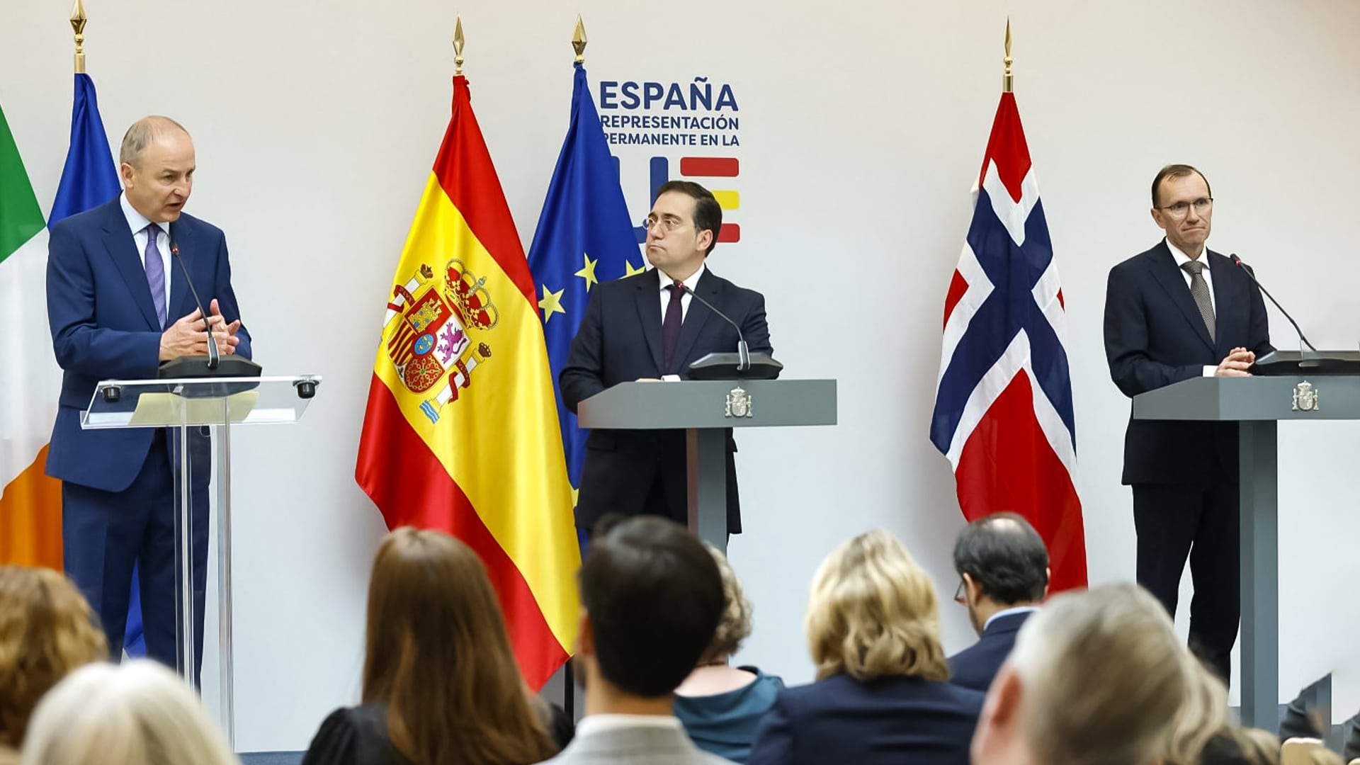 España, Irlanda y Noruega oficializan reconocimiento del Estado de ...