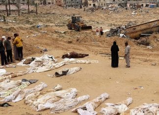 Exhuman cadáveres de otra fosa común en el hospital Al Shifa, en Gaza Equipos especiales de la Franja de Gaza, continúan escarbando en la nueva fosa común de Al Shifa y podrían encontrar más cadáveres.