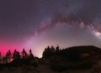 Impresionantes auroras boreales provocadas por una tormenta solar geomagnética Europa también formó parte del espectáculo de auroras boreales, provocadas por la tormenta solar magnética G4.