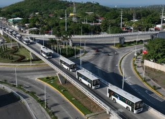 Nueva flota de buses fabricados en China llega a Nicaragua
