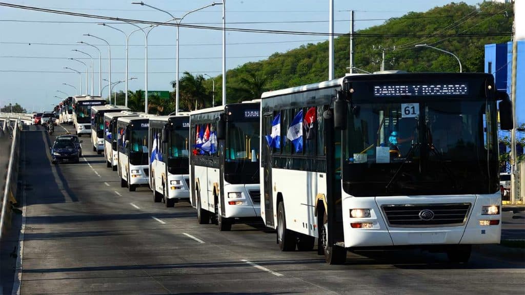 1 mil buses fabricados en China circulan a través del Transporte Público en Nicaragua.