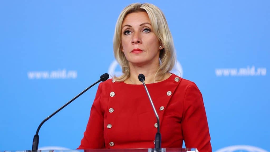 María Zajárova, portavoz del ministerio de Relaciones Exteriores de Rusia dijo que, Ucrania odia todo lo que tiene relación con Rusia