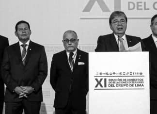 Venezuela denuncia intervencionismo del Grupo de Lima Funcionarios de los gobiernos de Argentina, Costa Rica, Paraguay, Perú, entre otros, conforman el Grupo de Lima.