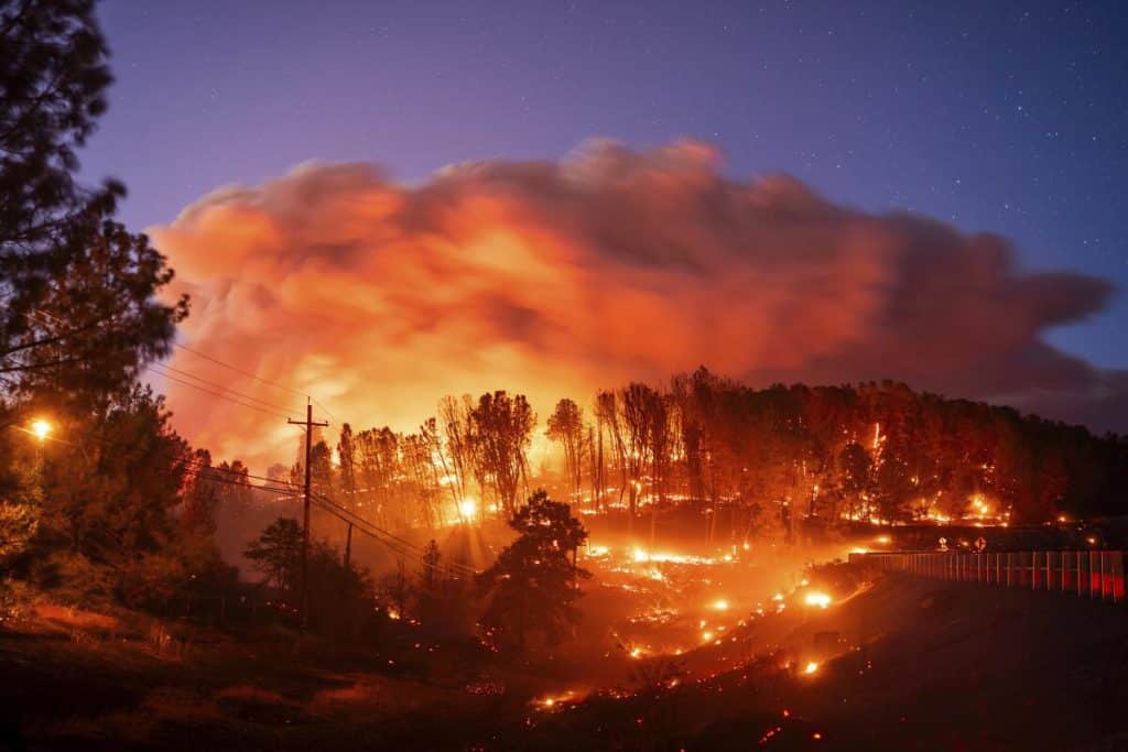 De acuerdo con el Departamento de Protección contra Incendios de California (Cal Fire), por la mañana habían logrado contener el 12% del incendio.