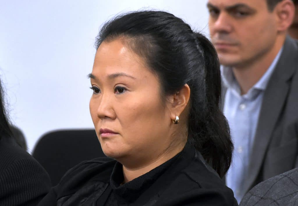 Keiko Fujimori está acusada de lavado de activos y de dirigir una organización criminal que presuntamente financió sus campañas electorales de 2011 y 2016.