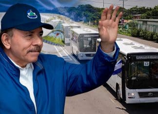 Daniel Ortega destaca entrega de nueva flota de buses fabricados en China