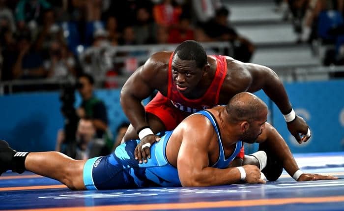 El cubano venció al chileno, Yasmani Acosta, en la final de los 130 kilogramos.