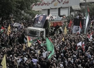Irán despide en un funeral masivo al líder de Hamas asesinado por Israel Irán rinde homenaje masivo a Ismail Haniyeh, líder de Hamás.