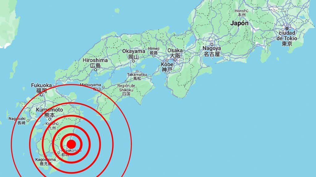 Probabilidad de megaterremoto incrementa en Japón, tras un sismo de magnitud 7,1 frente a la prefectura de Miyazaki.