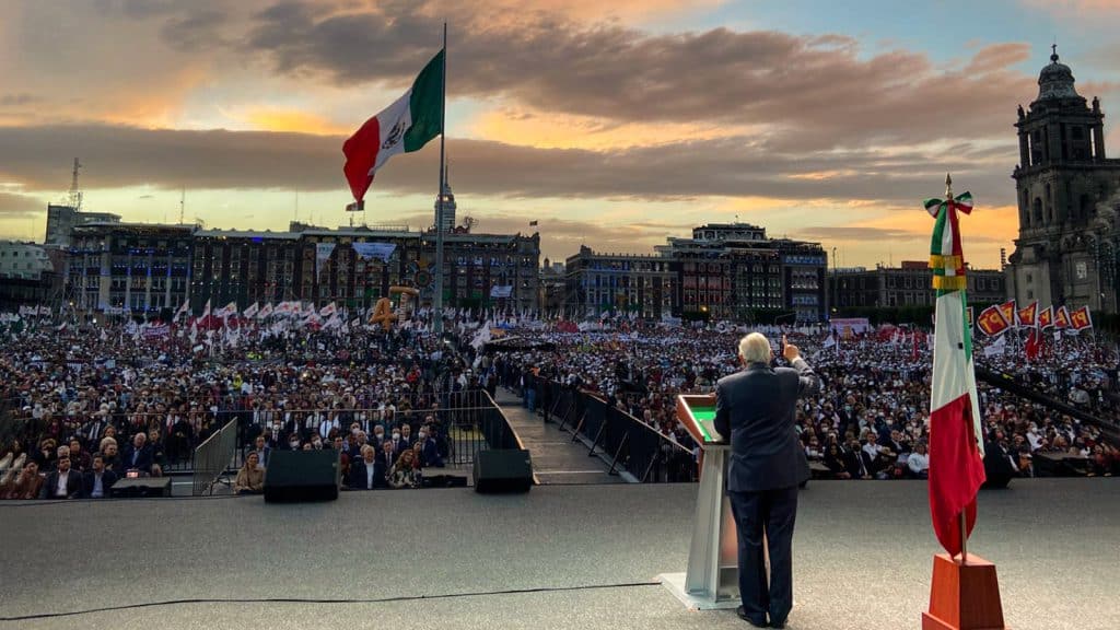 Injerencismo de Estados Unidos en México es rechazado por Andrés López Obrador, durante la presentación de su último informe.