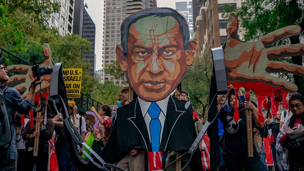 Manhattan se llena de manifestantes en rechazo a la guerra de Israel en Gaza.