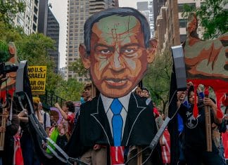 Protestas en EEUU demandan arresto de Netanyahu por genocidio en Gaza Manhattan se llena de manifestantes en rechazo a la guerra de Israel en Gaza.