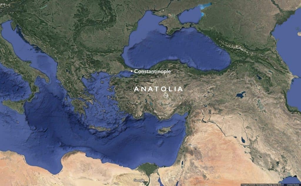 La península de Anatolia, está ubicada en el suroeste de Asia y pertenece a Turquía; actúa como puente entre Europa y Asia.