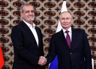 Putin se reúne por primera vez con el nuevo presidente de Irán Rusia e Irán fortalecen la alianza estratégica a través de la reunión en Turkmenistán, donde se vieron por primera vez Putin y Pezeshkian.