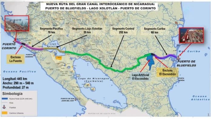 Ortega instó a apostar por la construcción de un nuevo canal interoceánico ante las “dificultades” del Canal de Panamá.