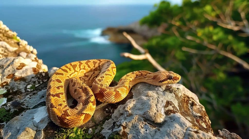 En Brasil, la Isla Queimada Grande alberga una de las mayores concentraciones de serpientes venenosas del mundo.