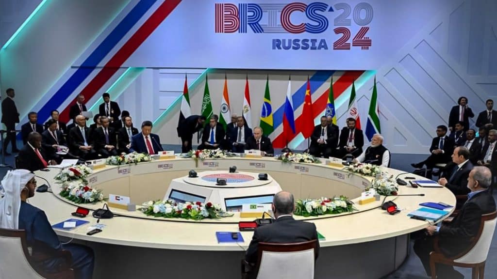 En el evento 'Resultados del año con Vladímir Putin', el presidente ruso aseguró que los BRICS no pretenden contraponerse a Occidente.