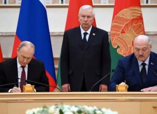 Rusia y Bielorrusia firman un histórico acuerdo de seguridad mutua Rusia y Bielorrusia acuerdan una alianza histórica de seguridad en Minsk.