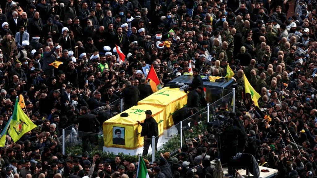 Mientras se desarrolla la ceremonia fúnebre de Hassan Nasrallah y su sucesor, Israel lanza ataques al sur de Líbano.