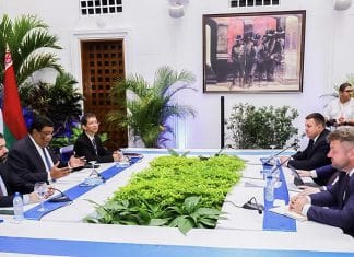 Nicaragua y Belarús consolidan cooperación bilateral por la paz global Encuentro bilateral entre Nicaragua y Belarús consolidan los esfuerzos en temas de relevancia internacional