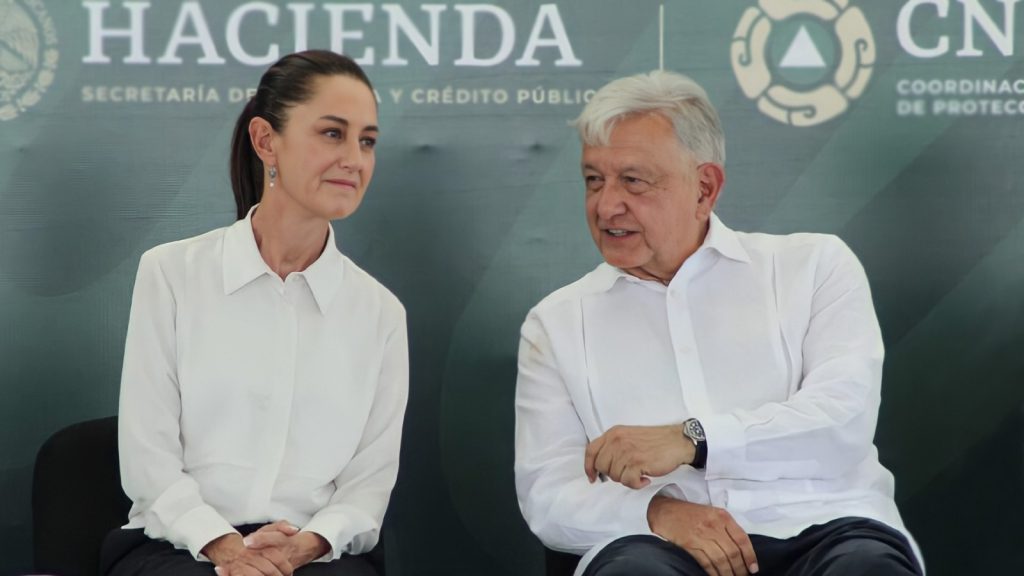 Claudia Sheinbaum agradece elogios de AMLO y celebra su reaparición durante las elecciones judiciales