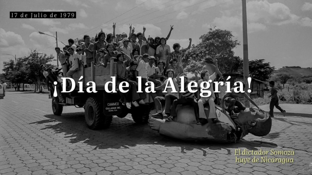 Pueblo nicaragüense celebra 46 años de libertad tras la huida del dictador Somoza 