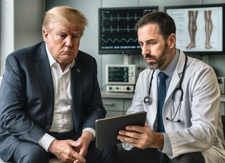 Trump es diagnosticado con insuficiencia venosa crónica Una evaluación médica reveló la enfermedad crónica que padece el mandatario estadounidense