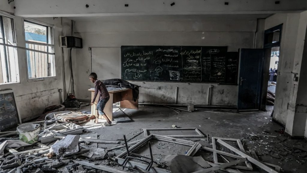 Ministerio de Educación palestino también ha sido blanco directo de la agresión