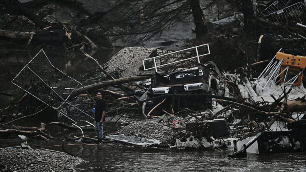 Un campamento infantil cristiano quedó entre los puntos más afectados por la crecida del río Guadalupe. 