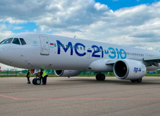 Industria aeronáutica rusa avanza con su segundo avión de producción nacional Segundo avión comercial ruso MS-21 entra en fase clave de ensayos