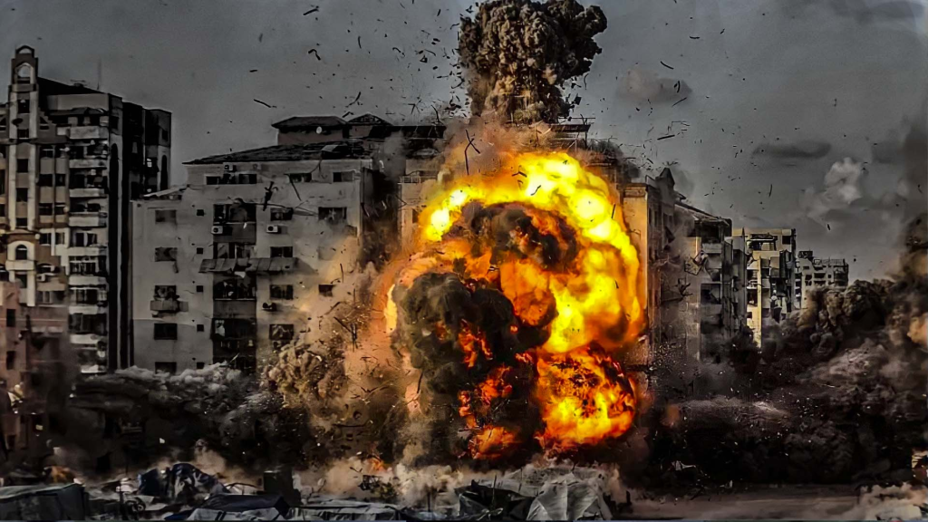 Miles de civiles quedan atrapados en escombros durante los bombardeos 