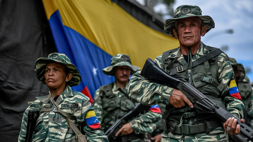 Despliegue militar en todo el territorio venezolano ante las agresiones de EEUU. 