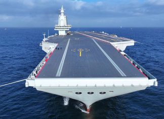 China presenta su primer portaaviones con catapultas electromagnéticas El portaaviones marca un nuevo hito en la modernización de la Armada china